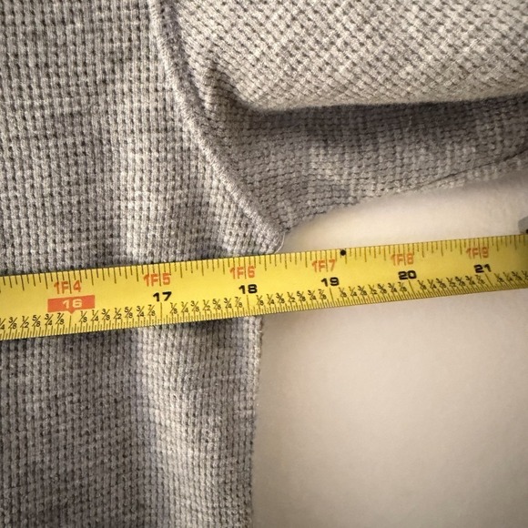 Polo Bear Ralph Lauren Shirt Men's Medium Gray Waffle Knit Thermal Tuxedo Bear - Picture 7 of 7